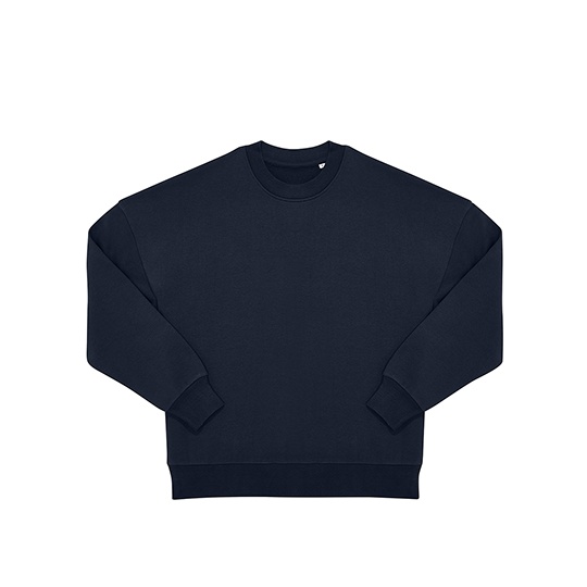 Bluza Oversize Bawelniana Recykling BCWG001 - Navy
