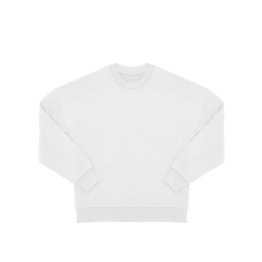 Bluza Oversize Bawelniana Recykling BCWG001 - White
