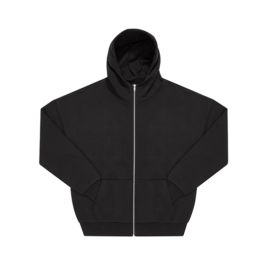 Bluza Meska Oversize Bawelniana Z Kapturem BCWG003 - Black