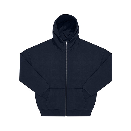 Bluza Meska Oversize Bawelniana Z Kapturem BCWG003 - Navy