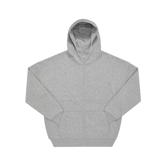 Bluza Meska Oversize Bawelniana Z Kapturem BCWG003 - Sport Grey (Heather)