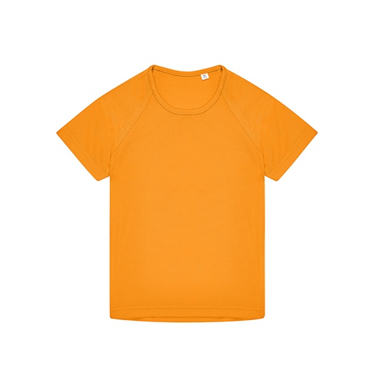 Koszulka Dziecieca Klasyczna Poliester Recykling Odprowadzajaca Wilgoc BCTK004 - Meta Orange