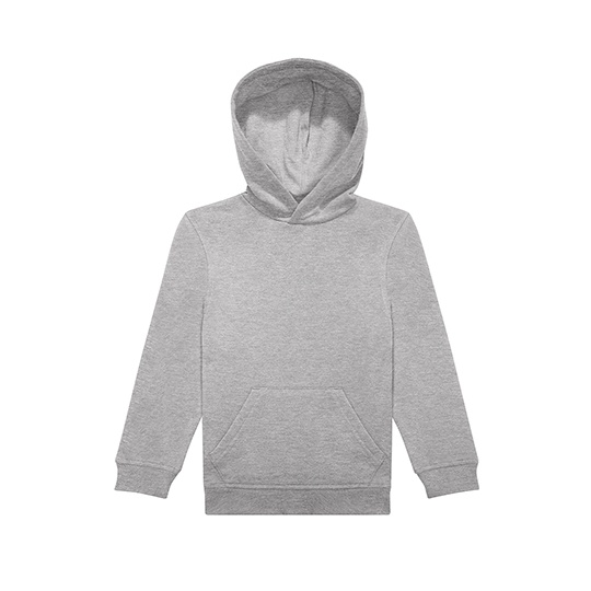 Bluza dziecięca z kapturem BCWK002 - Sport Grey (Heather)