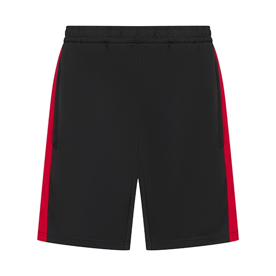 Dziecięce szorty dzianinowe FH887 - Black & Red