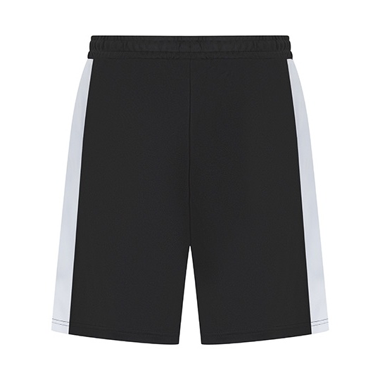 Dziecięce szorty dzianinowe z zamkiem FH887 - Black & White