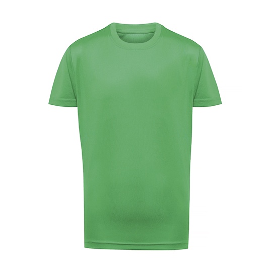 T-Shirt Dzieciecy Sportowy Odprowadzajacy Wilgoc TR10B - Bright Kelly