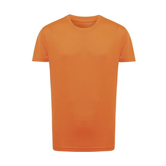 T-Shirt Dzieciecy Sportowy Odprowadzajacy Wilgoc TR10B - Lightning Orange