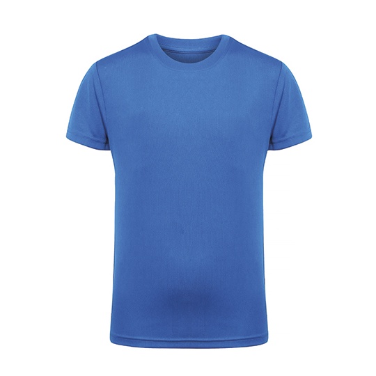 T-Shirt Dzieciecy Sportowy Odprowadzajacy Wilgoc TR10B - Sapphire