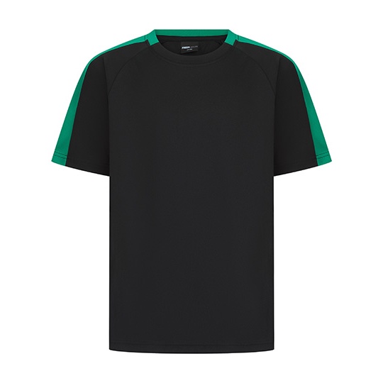 Koszulka Dziecięca z Raglanowym Rękawem FH292 - Black & Emerald