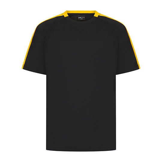 Koszulka Dziecieca Sportowa Odprowadzajaca Wilgoc FH292 - Black & Gold