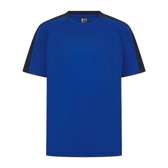 Koszulka Dziecieca Sportowa Odprowadzajaca Wilgoc FH292 - Royal & Navy
