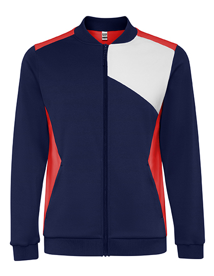 Kurtka Sportowa Interlock Szczotkowana RY0340K - Red 60 & White 01 & Navy Blue 55