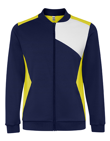 Kurtka Sportowa Interlock Szczotkowana RY0340K - Yellow 03 & White 01 & Navy Blue 55
