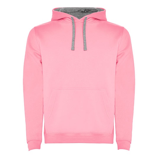 Bluza Dziecieca z Kapturem Bawelniana Poliestrowa RY1067K - Light Pink 48 & Heather Grey 58