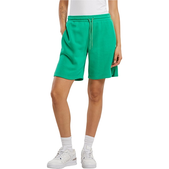 Szorty Damskie Klasyczne Bawelna Poliester BYBB032 - Grass Green