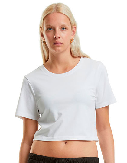 Krótki T-shirt Oversize NM006 - White