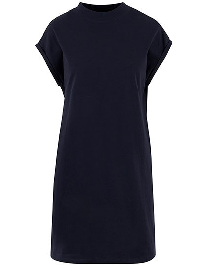 Sukienka Klasyczna Bawelniana NM026 - Navy