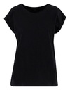 T-shirt Damski Klasyczny Bawełna Organiczna NM007 - Black