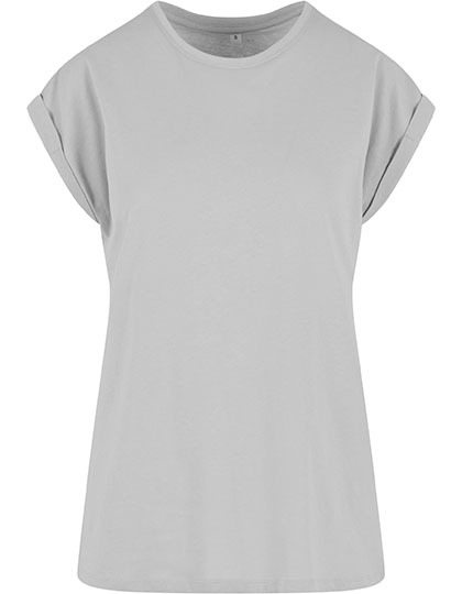T-shirt Damski Klasyczny Bawełna Organiczna NM007 - Light Asphalt