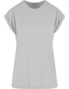 T-shirt Damski Klasyczny Bawełna Organiczna NM007 - Light Asphalt