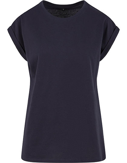 T-shirt Damski Klasyczny Bawelna Organiczna NM007 - Navy