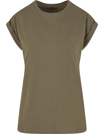 T-shirt Damski Klasyczny Bawelna Organiczna NM007 - Olive