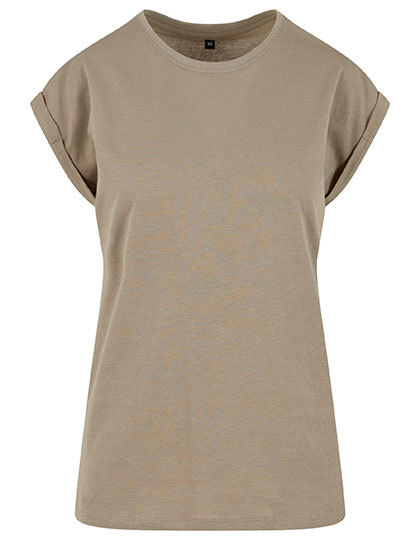 T-shirt Damski Klasyczny Bawelna Organiczna NM007 - Pale Olive