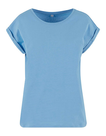 T-shirt Damski Klasyczny Bawelna Organiczna NM007 - Powder Blue