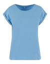 T-shirt Damski Klasyczny Bawełna Organiczna NM007 - Powder Blue