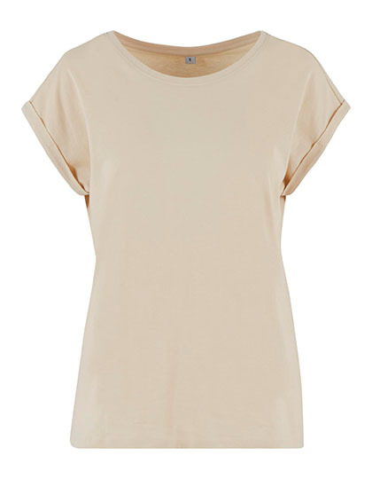 T-shirt Damski Klasyczny Bawełna Organiczna NM007 - Sand