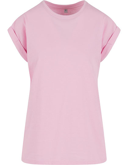T-shirt Damski Klasyczny Bawelna Organiczna NM007 - Soft Pink
