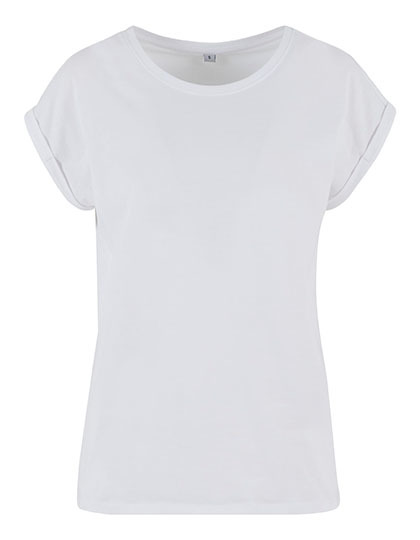 T-shirt Damski Klasyczny Bawelna Organiczna NM007 - White