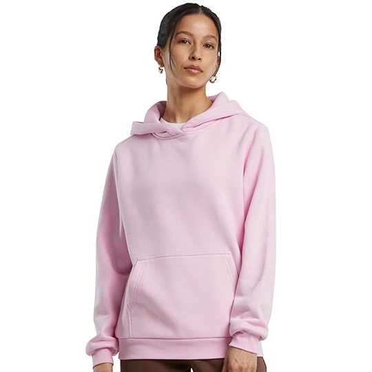 Bluza Damska Luzny Kroj Bawelniana BY289 - Soft Pink