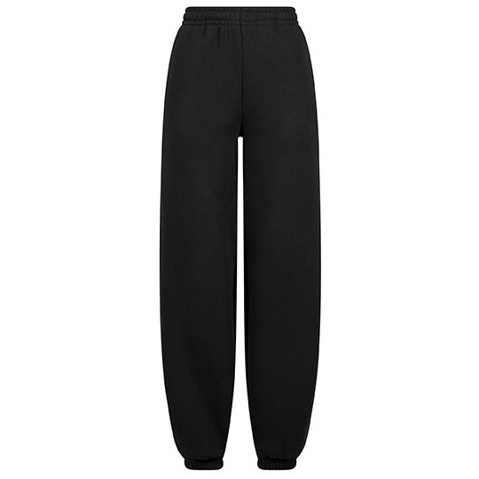 Spodnie Dresowe Damskie Luzne Bawelniane Puszyste BY291 - Black