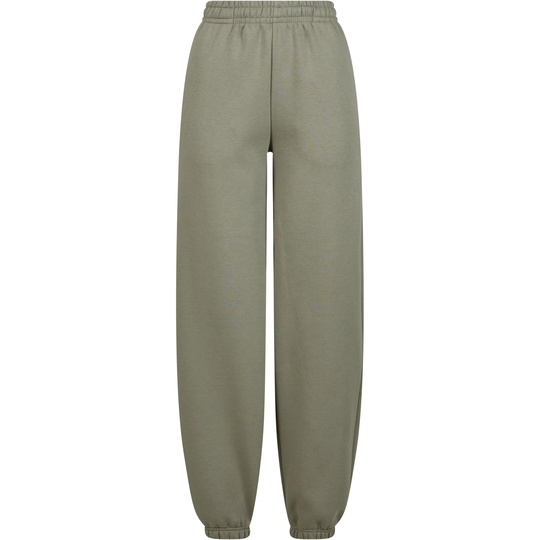 Spodnie Dresowe Damskie Luzne Bawelniane Puszyste BY291 - Pale Olive