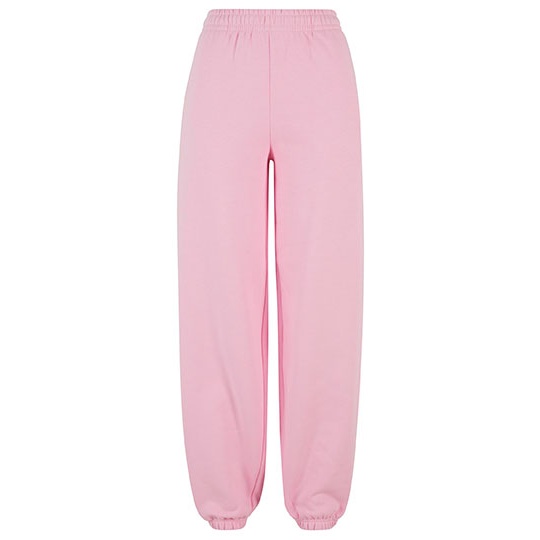 Spodnie Dresowe Damskie Luzne Bawelniane Puszyste BY291 - Soft Pink
