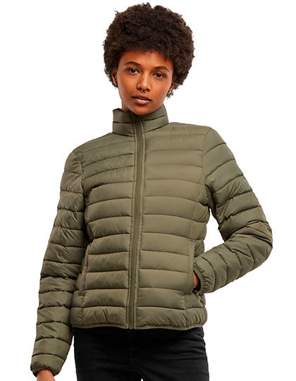 Kurtka Damska Lekka Pikowana Poliester Recykling NM030 - Olive