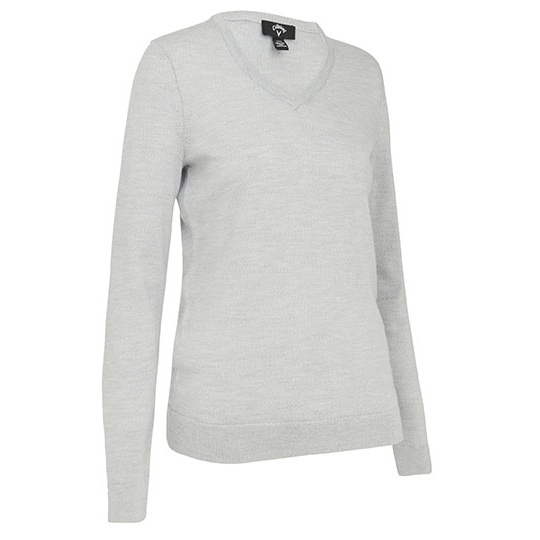 Sweter Damski Dekolt V Welniany Termiczny CW352 - Pearl Blue
