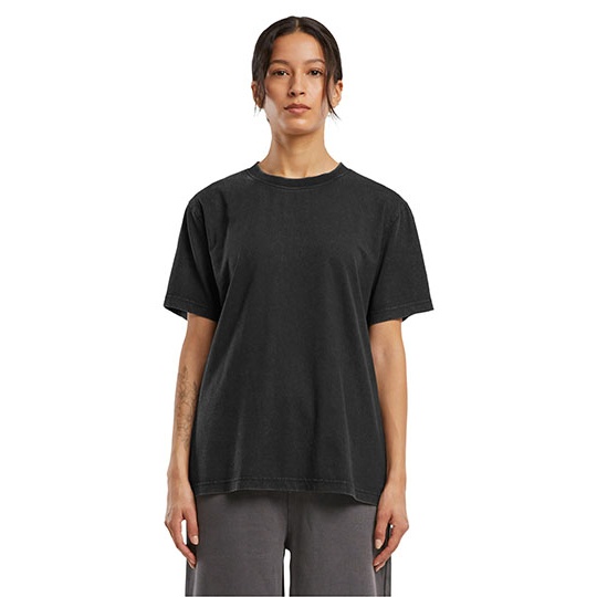 Damski T-shirt Vintage BY306 - Black