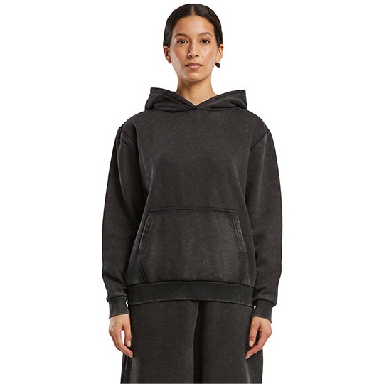 Damska bluza vintage z kapturem BY298 - Black