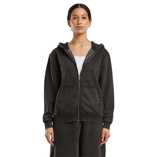 Bluza Damska Rozpinana Gruby Material BY299 - Black