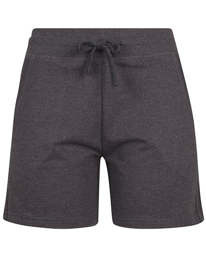 Damskie szorty frotte BY066 - Charcoal (Heather)