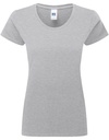 Damski klasyczny T-shirt Z180F - Light Oxford (Heather)