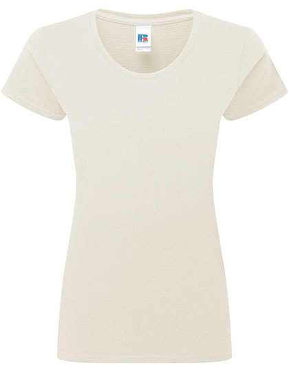 Damski klasyczny T-shirt Z180F - Natural