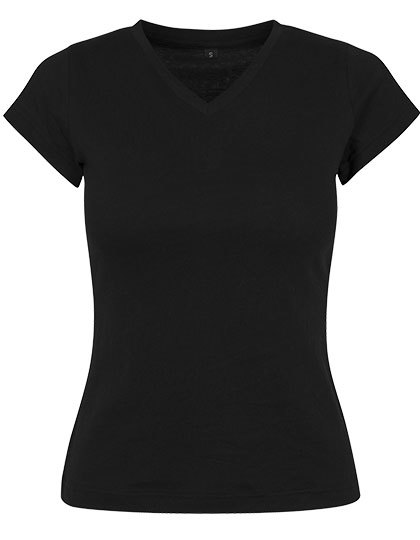 Koszulka Damska Klasyczna Bawelniana BY062 - Black