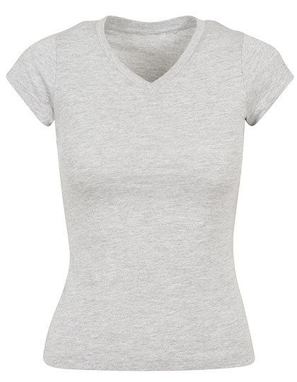 Koszulka Damska Klasyczna Bawelniana BY062 - Heather Grey