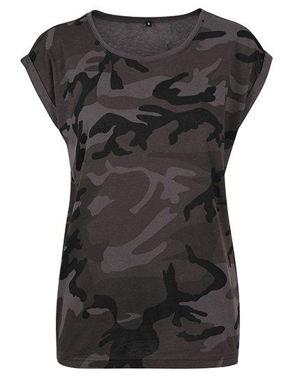Damski dlugi T-shirt moro BY112 - Dark Camo