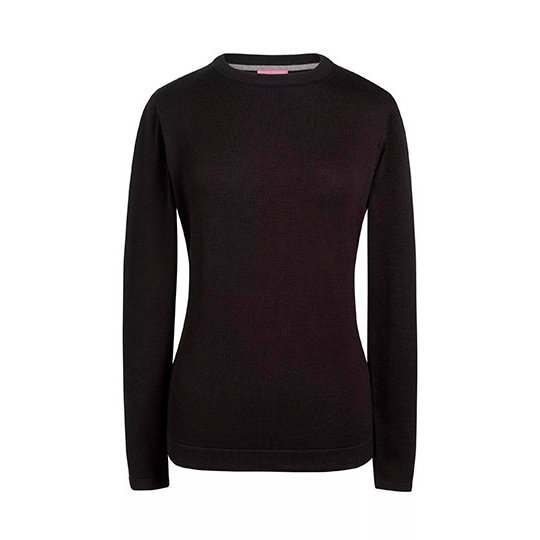 Sweter Damski Slim Bawełniany Akrylowy BR2384 - Black