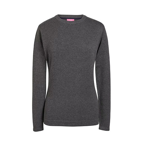 Sweter Damski Slim Bawelniany Akrylowy BR2384 - Charcoal