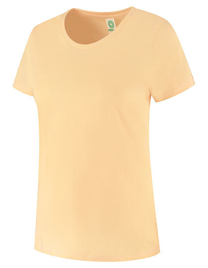 T-shirt Damski Slim Bawelna Organiczna SWGL4 - Apricot